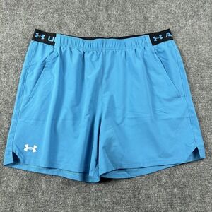 Under Armour UA Vanish Woven 6in Shorts Mens 2XL Blue Athletic Running Training